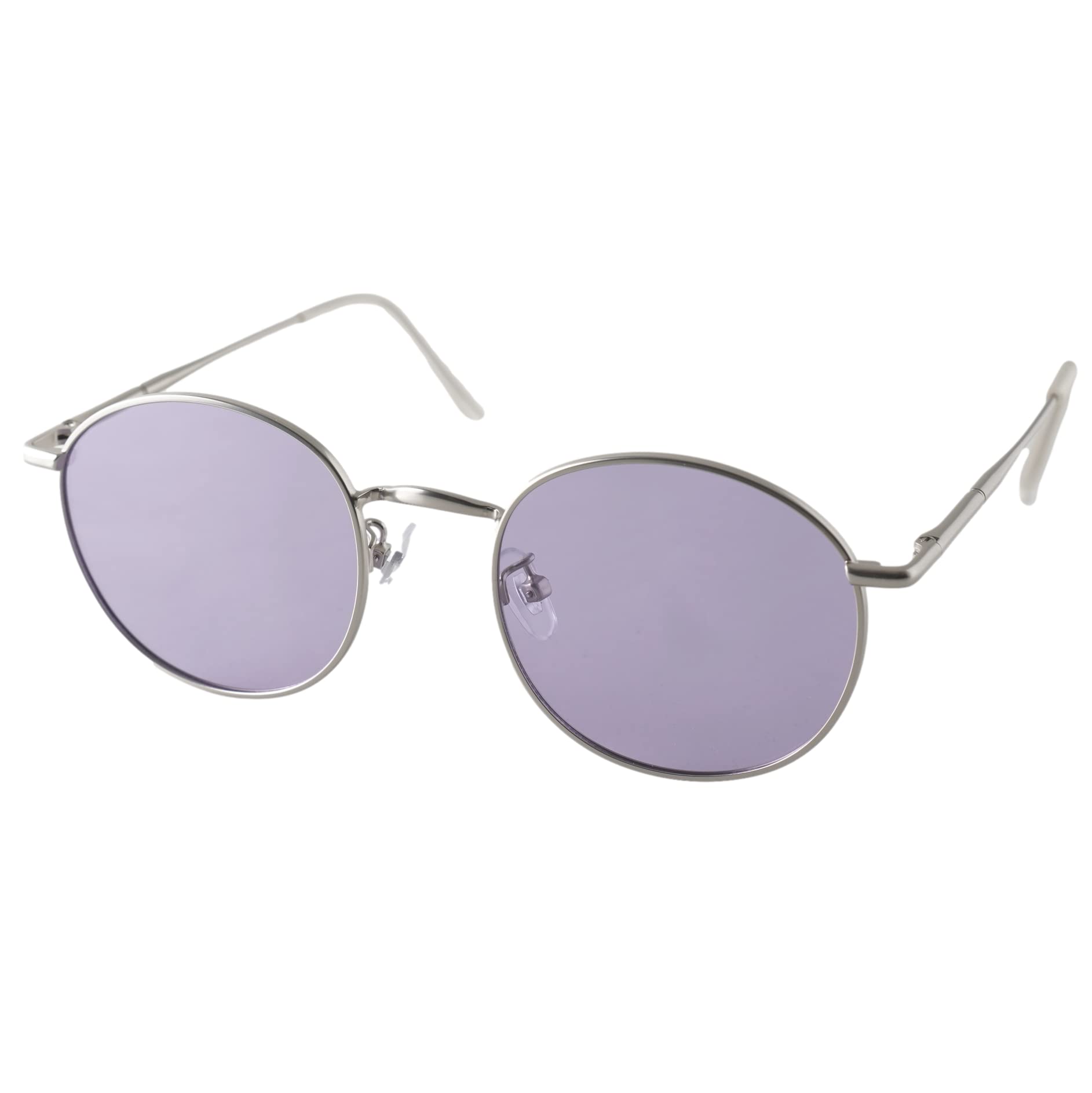 

Polarized Dimmable Light Metal UV Light Purple [valeria] Sunglasses, Round, Color, Frame, Protection, Fashion, Men s, Women s, Unisex, Outdoor,