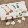 Cross-Border Fashion Shell Earrings: Luxurious, High-End, Stainless Steel Beach Style