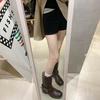Internet celebrity Su Yinyin same Seoul boots~ retro side buckle thick heel mid tube western cowboy boots short boots women's locomotive boots