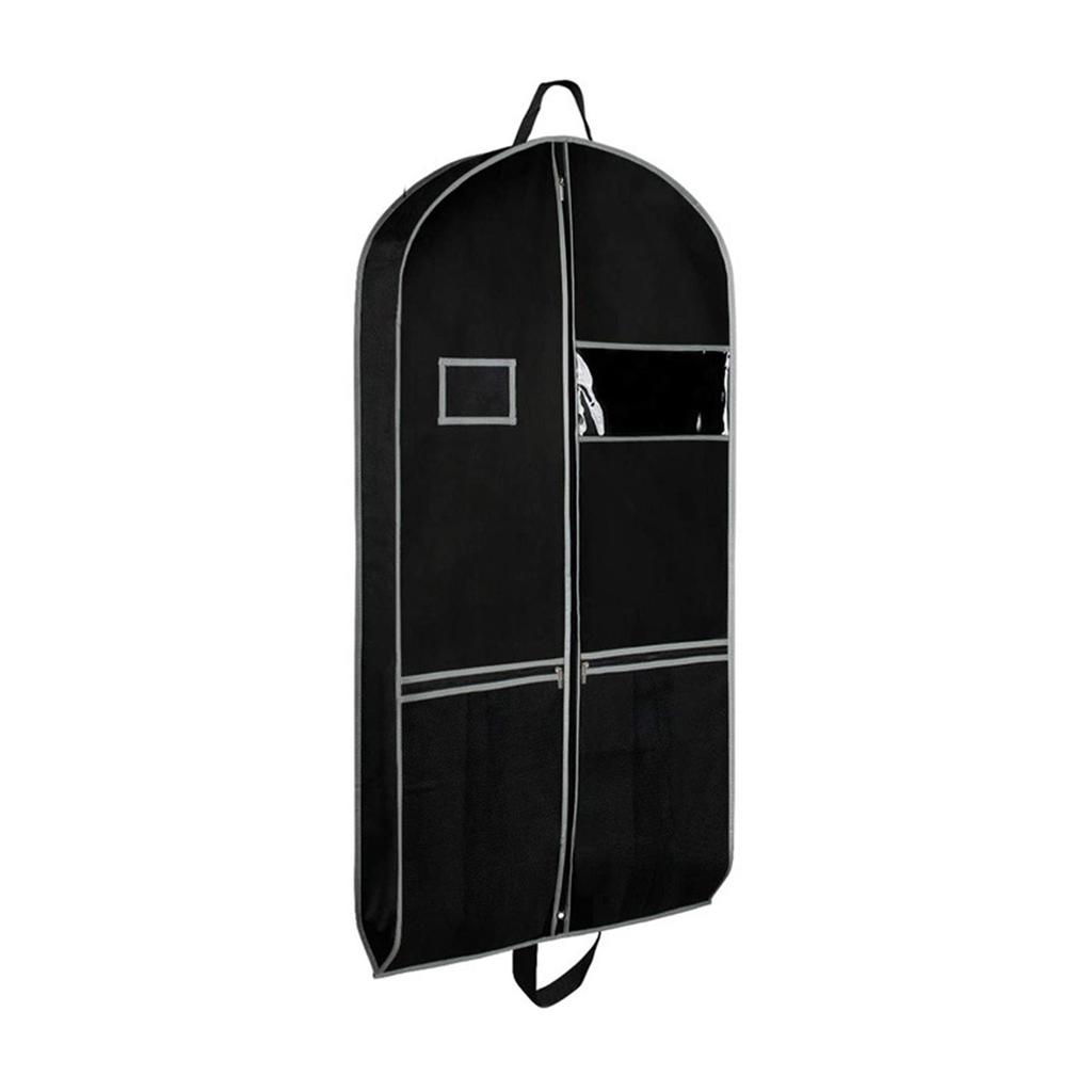 Large Garment Bag Suit with Zip Pockets Short Garment Bag with Adjustable Carry Handle Garment Bag with Shoe Compartment