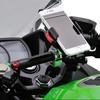 Motorcycle Clamp Bar Smartphone Holder for Kawasaki Ninja Ninja and Z250 400, 250, Z400, (Gold)