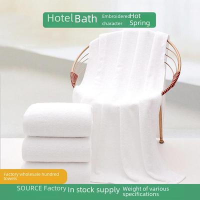 Set of 21 White Pure Cotton Bath Towels - Thick, Absorbent, Oversized for Hotel & Spa