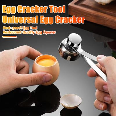 Egg Opener Stainless Steel Egg Topper for Soft Eggs Eggshell
