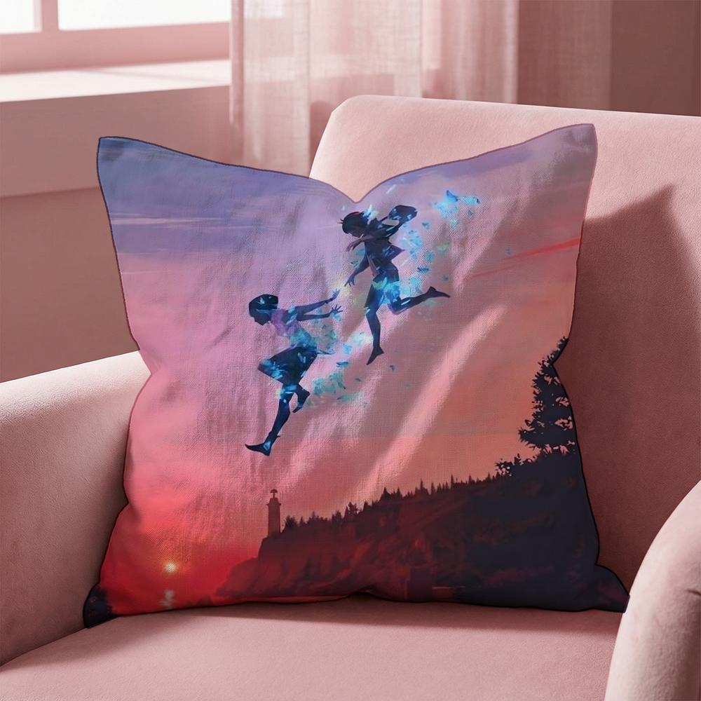 Life Is S-Strange Cushion Cover Multi-Scene Pillow Cover for Home & Car - Reversible, Soft & Durable for Daily Use