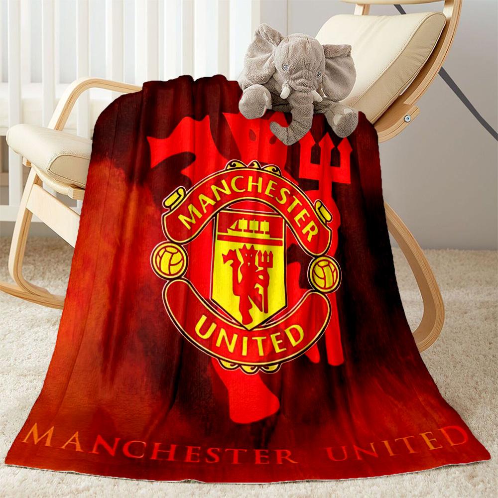 Manchester Blanket Soft Cozy Great For Livingroom Sofa Office Chair For All Seasons Digital Print Gift For Travel Home Birthdays