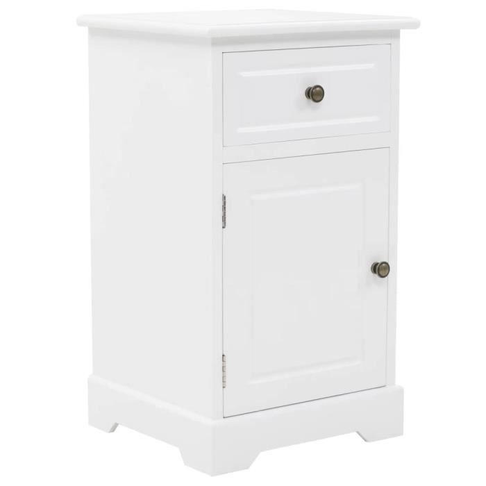 VidaXL Table de chevet MDF et Bois de pin 35 x 32 x 59 cm