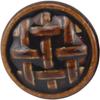 12pcs Ceramic Round Cabinet Knobs,Vintage Dresser Knobs,Drawer Pulls with Screws,Furniture Hardware Decorative Accessories, Brown