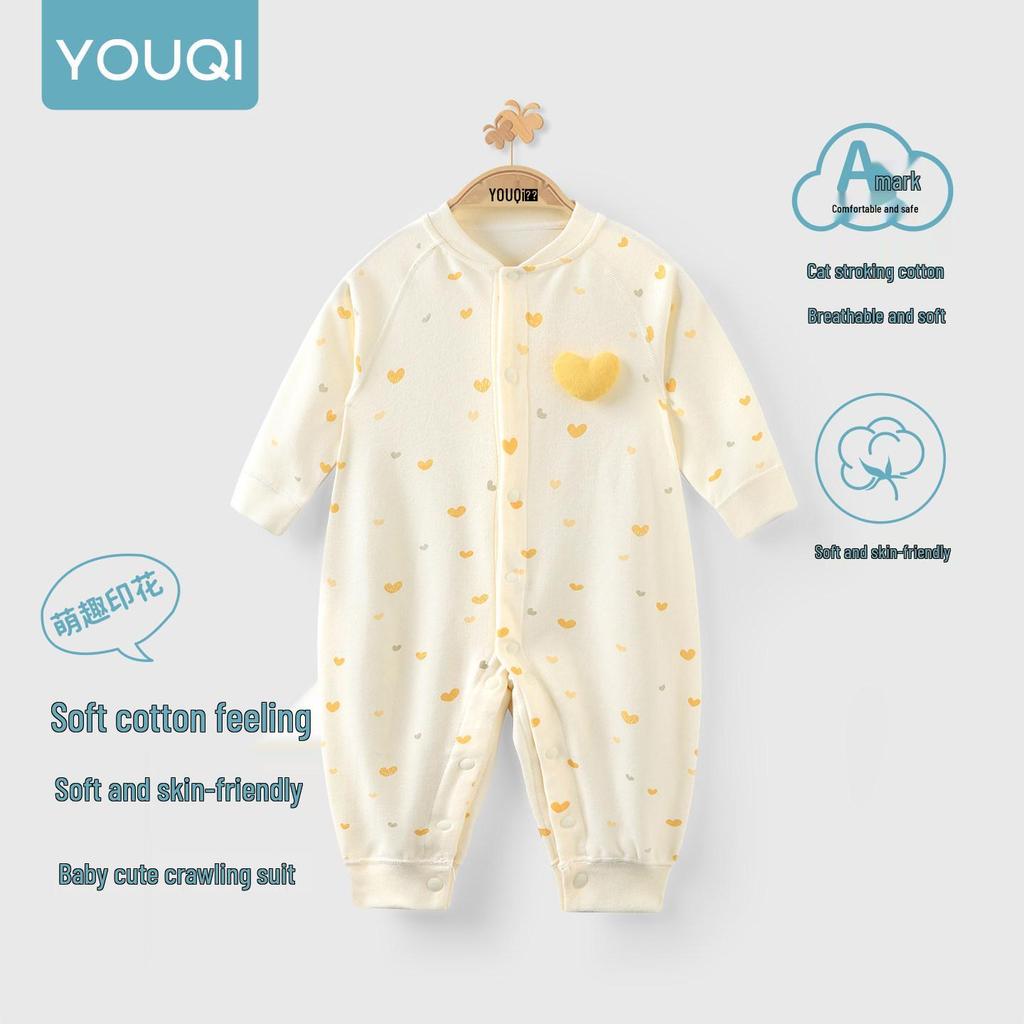 Youqi Autumn Baby Girl Romper - Cute 2026 Style Jumpsuit for Girls