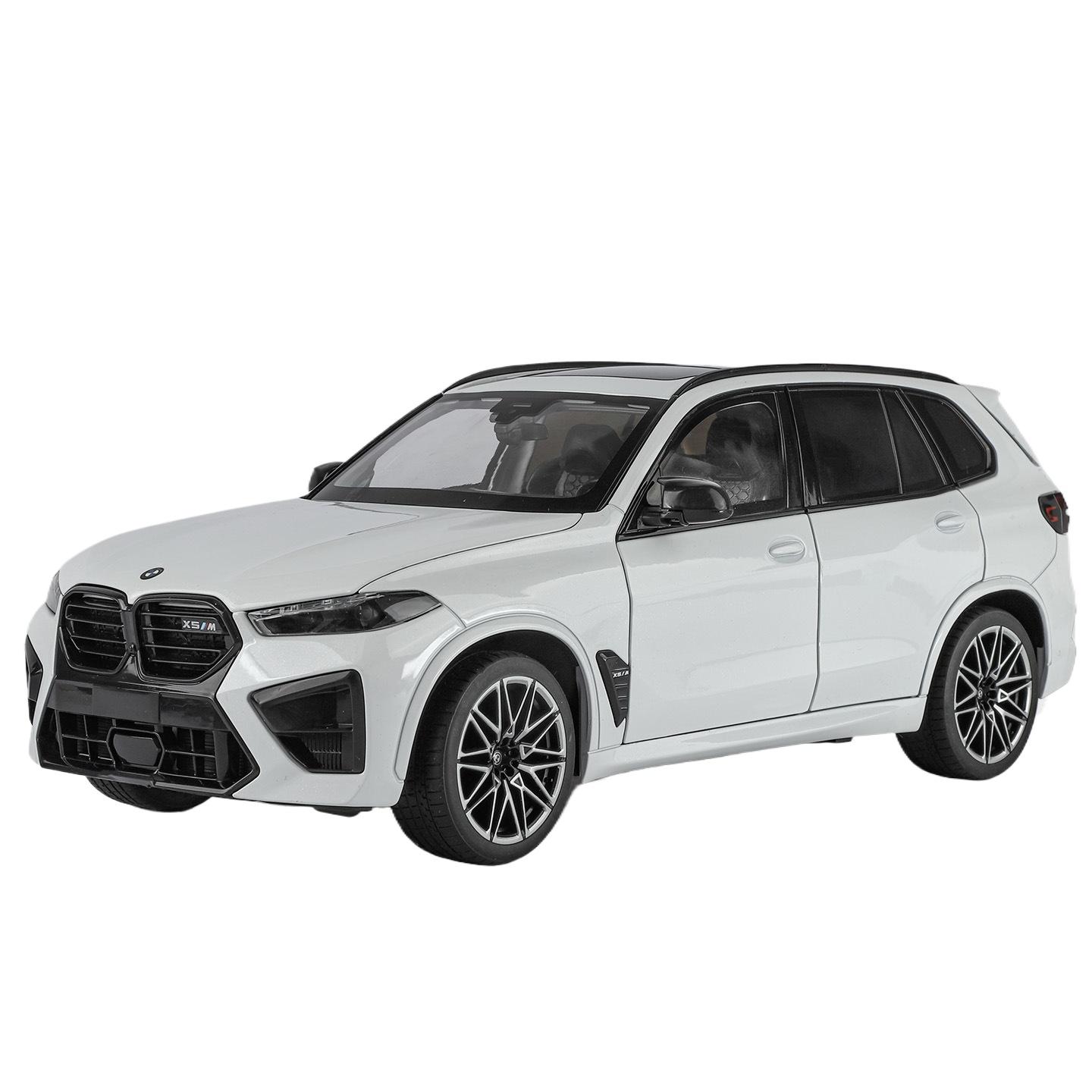 

1/18 BMW X5M X5 SUV Alloy Luxy Car Model Diecast Metal Off-road Vehicles Car Model Simulation Sound and Light Childrens Toy Gift