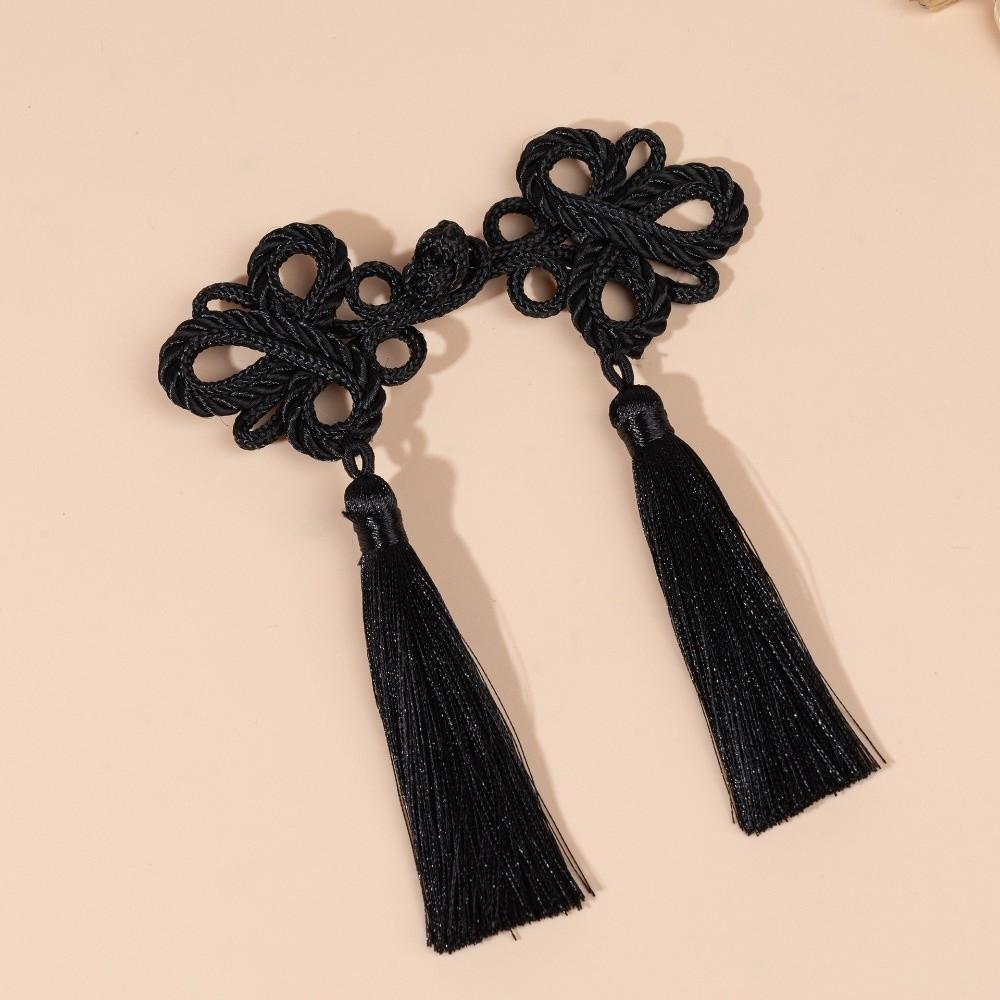 Chinese Style Clothing Buttons Needlework Sewing Button Chinese Knot Buttons Tassel DIY Plate Buckle Clothing Accessories