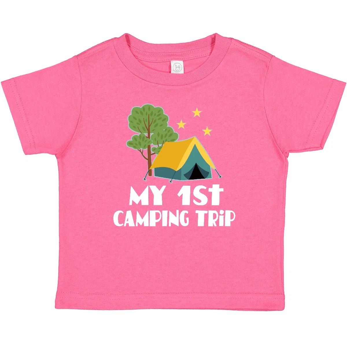 Inktastic My 1st Camping Trip Baby T-Shirt Camp Babys Cute Clothes Travel Hiking 160
