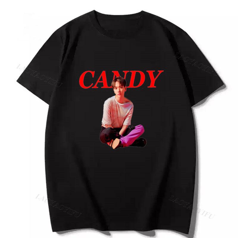 Korean Popular Clothes Playera Kpop Baekhyun Graphic T Shirts Unisex Tshirt Short Sleeve Women Unisexs Y2k Clothing