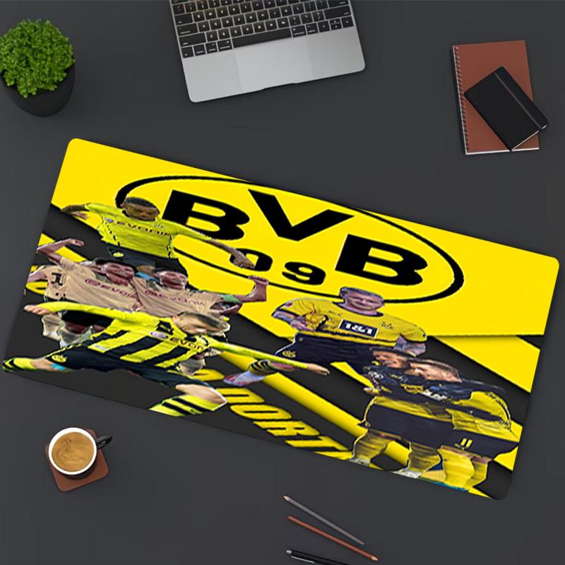 Tapis de Souris Impression Borussia Dortmund, pour Clavier Pad Ordinateur Portable Mat pour Bureau Utilisation à Domicile, Décoration de Bureau, Cadeau d'Anniversaire Parfait pour les Joueurs