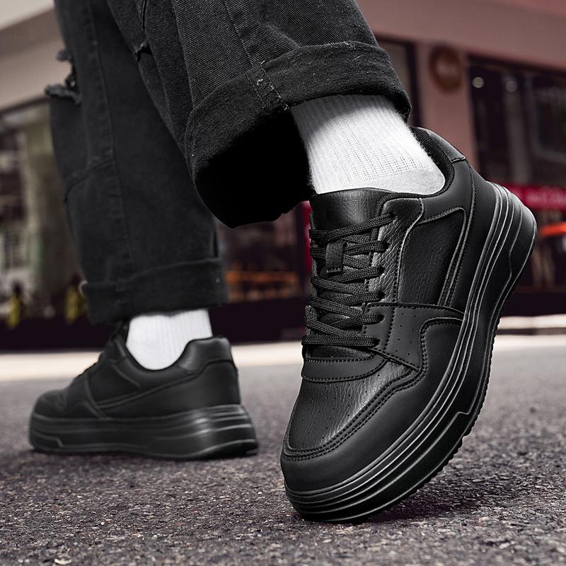 Men's Sports Shoes Soft Sole Ultra Lightweight Breathable Non-slip Wear-resistant Large Size Genuine Leather Sports Shoes