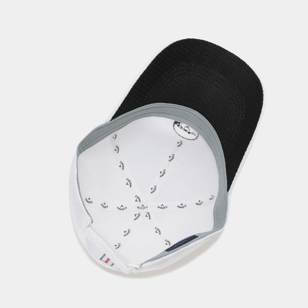 Mesh Cap with Long Functional Sweatband and Golf Ball [Callaway] Brim, (Moisture-wicking Quick-drying), Design, Golf, C26191107, Men's