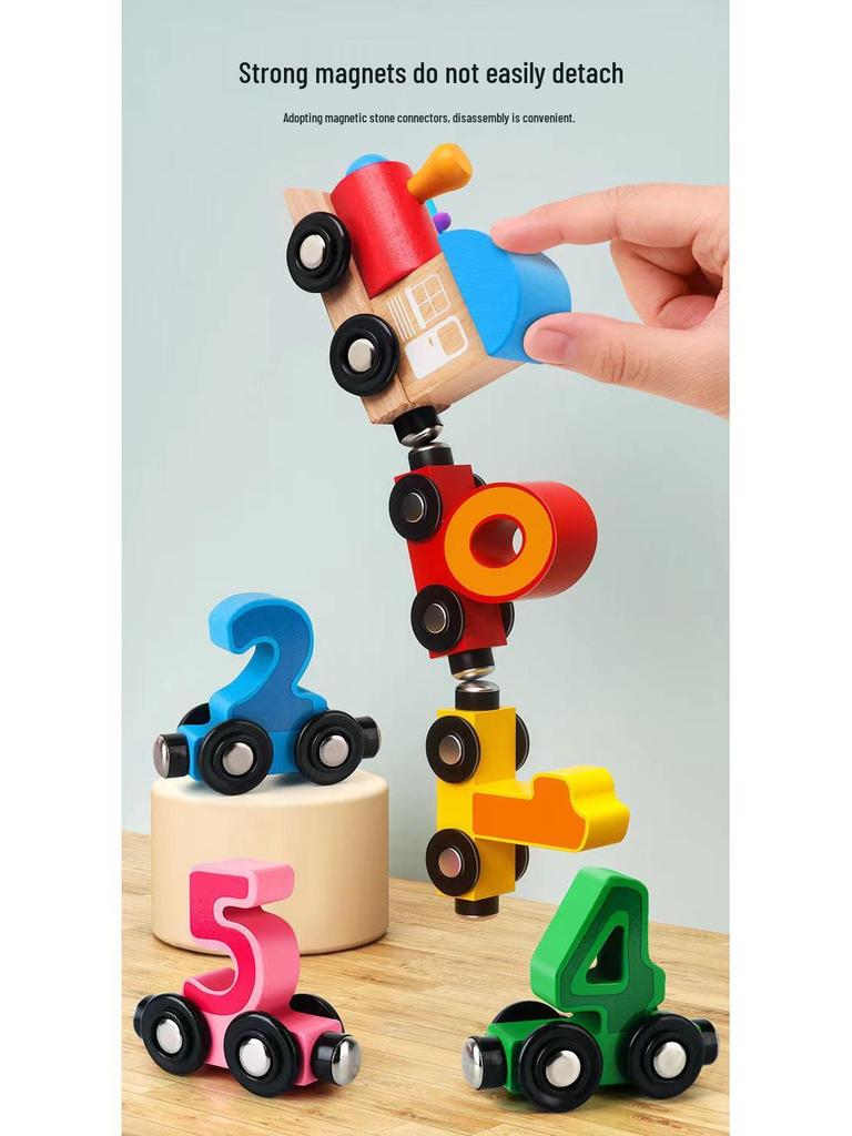 Magnetic Train Toy for Kids - Iron Educational Building Blocks Track, Suitable for Ages 1-6.