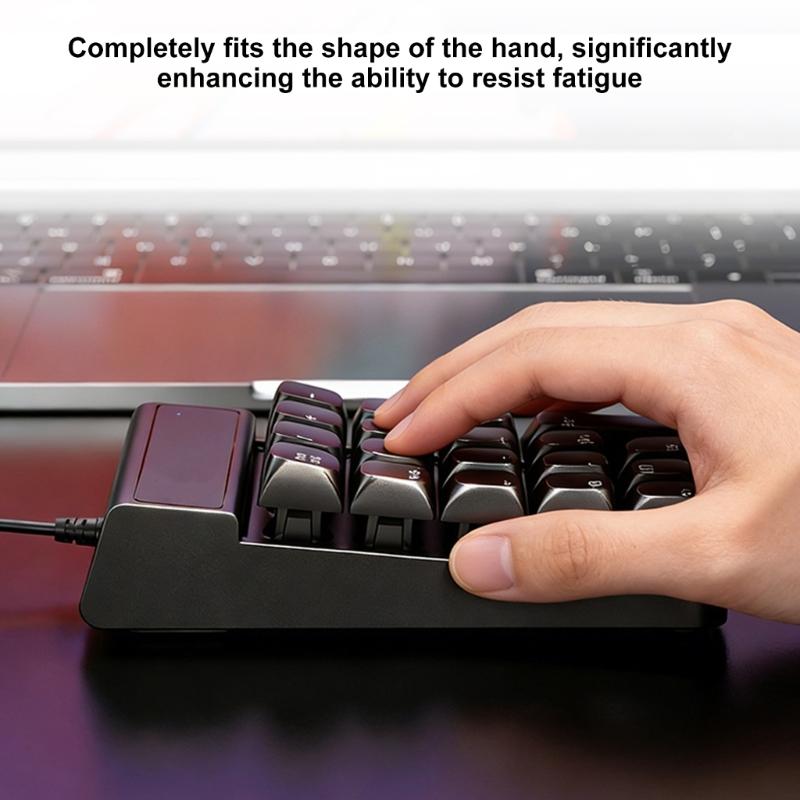 19Keys Ergonomic USB Numeric Keypad With Quick Response Number Pad For Accounting And Programming