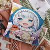 Gawr Gura Kawaii Cushion Cover Pillow Cover Decor Pillowcase Printed Cushion Case for Couch