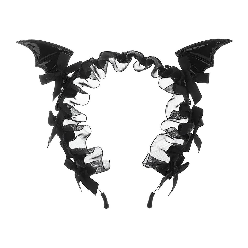Women's Gothic Lace Headband Halloween Hair Accessory for Costume Party