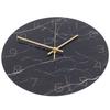 Wall Clock Nordic Decorative Marble Printing Mute Round Hanging Clock Home Decoration