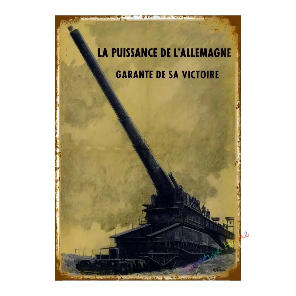 BarCafeVintageArt Keep Quiet Metal Sign-Vintage German Poster, Cave Sign|Great for Decorating Home Bar, Garage, Cafe&Living Room