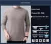 Men's 100% Wool Sweater, 2025 Autumn/Winter, Thickened Warm Half-High Collar, Middle-Aged Dad Knitwear