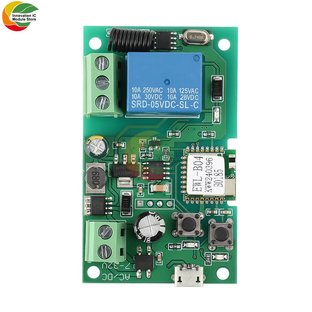 DC 5V 7V-32V Wifi Relay Module for eWeLink APP Remote Control Self-lock Wireless Delay Relay for Smart Intelligent Home