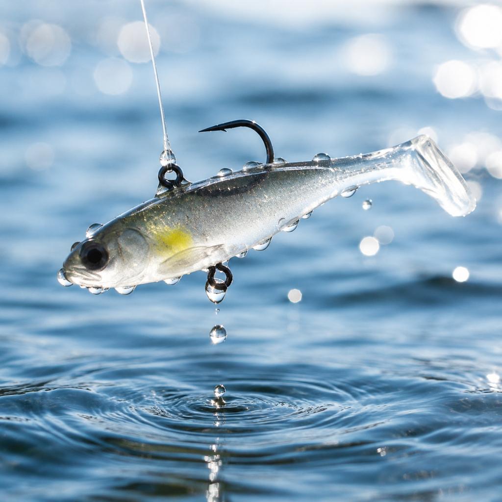 6cm 6g Tail Package Soft Bait Fishing Lure Full Swimming Layer Bionic Fish Sinking Soft Lure for Freshwater and Saltwater Fishing Tackle