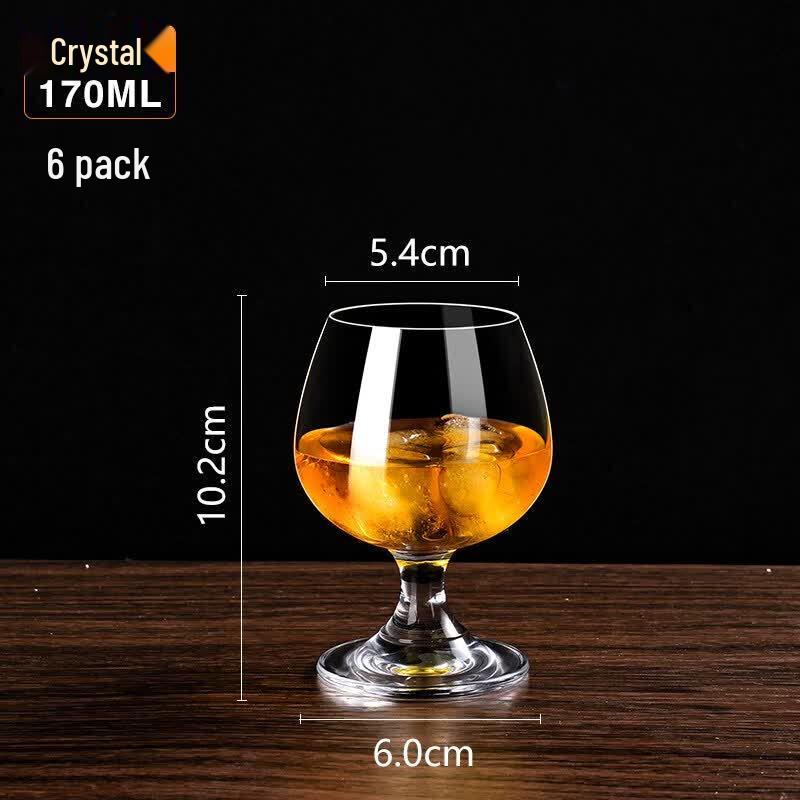 ZISIZ Handmade Crystal Brandy Glass Set