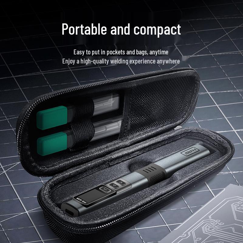 FNIRSI HS-02 100W Smart Electric Soldering Iron, Portable Constant Temperature Pen for Household and Repair Welding