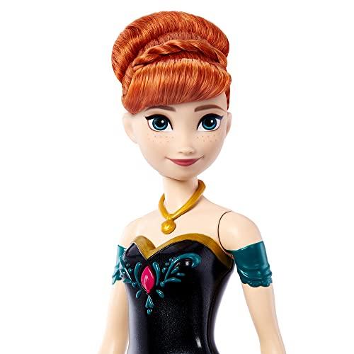 Mattel Frozen Anna (Singing Doll) - Sings "For the First Time in Forever" for 30 seconds. Dress-up doll and playhouse for pretend play. Ages 3 and up.
