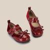 New Year Red Four-Season Girls' Princess Shoes - Fashionable Korean Style