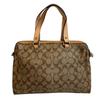 COACH 16119 2way Shoulder Shoulder Signature PVC coated canvas Handbag beige PVC coated canvas Women Used