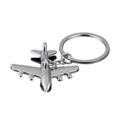 Creative 3D Simulation Model Airplane Plane Keychain Key Chain Ring Keyring