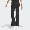 Adidas Womens Fustl Pants Solid Color Split Hem Flared Knit Sports Pants Women Pants Black IZ0600