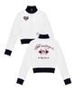 Pages Is Ii Ps Heart Print Standard Fit Contrast Track Top Burgundy