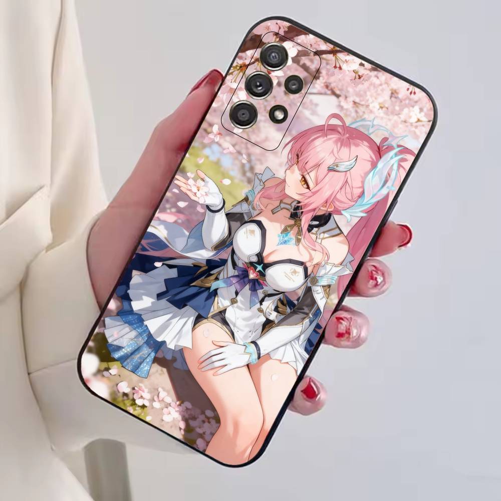 Game Wuwa A-Aemeath Phone Case For Samsung S25,S24,S21,S22,S23,S30,Ultra,S20,Plus,Fe,Soft Silicone Black Cover