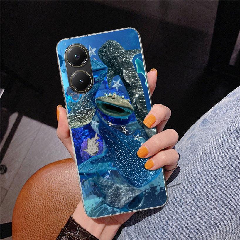 Ocean Whale Shark Phnoe Case for Xiaomi Poco X5 X6 X7 Pro X4 Gt F7 Ultra M8 M7 Redmi 15C 15 13C 13 12C 12 Unique Cover Coque Poc