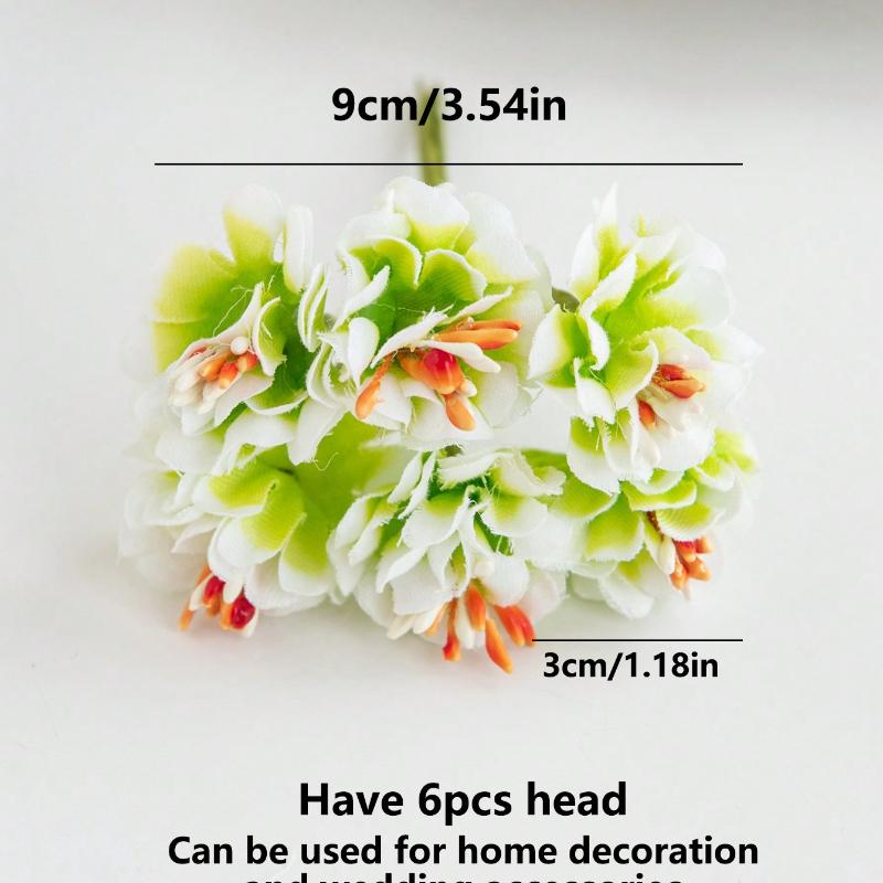 1 Bouquet (6 Heads) Artificial Carnation Floweressories Home Wedding Decoration Bride Wrist Flower Chest Flower Headflower Material New Year