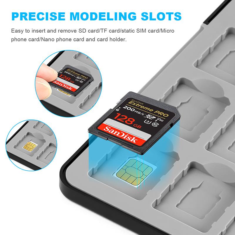 Spielkartenetui für Nintendo Switch 2 / 1 / OLED / Lite, Aufbewahrungshalter für 32 Spielekassetten mit 32 Micro-SD-Kartenfächern, Magnetverschluss, Hartschale