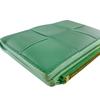 BOTTEGAVENETA leather cassette Bifold Wallet green leather Used