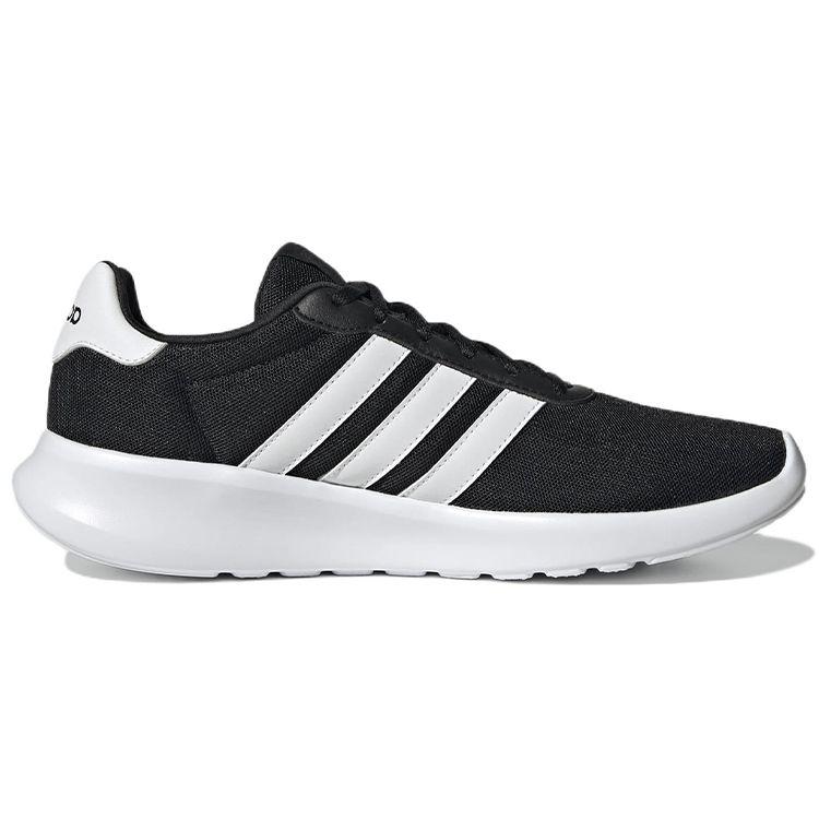 Adidas Lite Racer 3.0 Módní látka Odolné Prodyšné Nízké Neformální Běžecké Boty Pánské Tenisky Černá GY3094