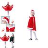 Чарівний Різдвяний Оксамитовий Костюм для Маленьких Дівчаток з Плащем-Накидкою Санта Клаус Ельф