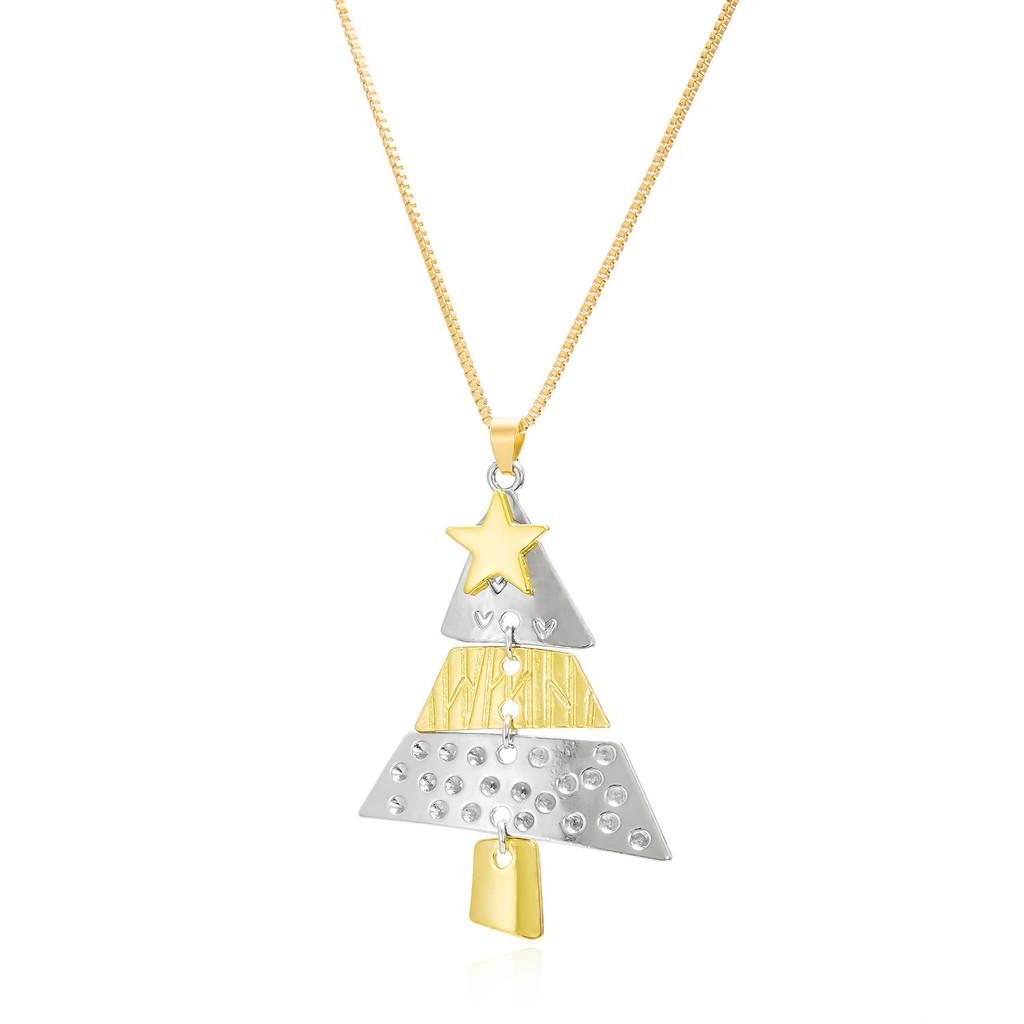 Weihnachtsbaum Lange Ohrringe Anhänger Set Mit Geometrischem Legierungsdesign Für Festliche Partykleidung