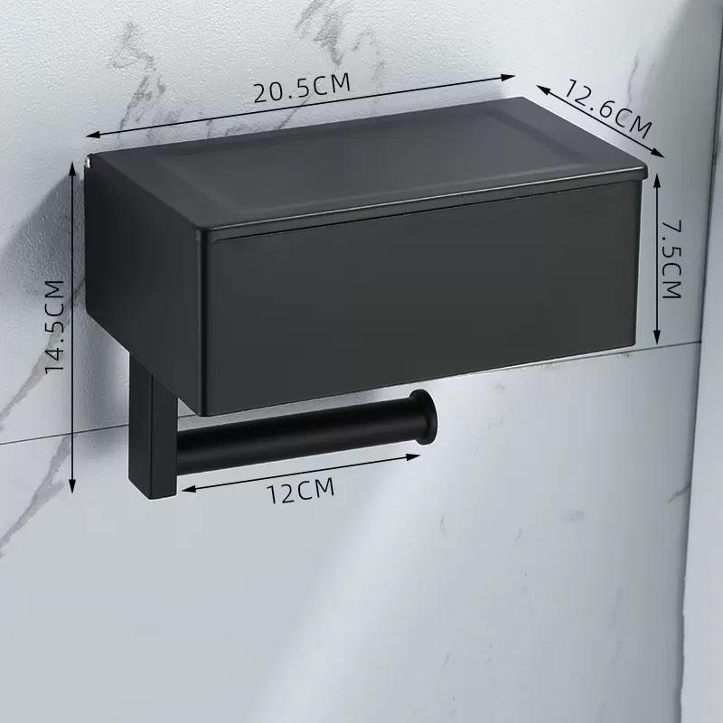 

Bathroom Shelving 304 Stainless Steel Paper Toilet Towel Holder Wall Hanging Roll Paper Rack Extraction Box Bathroom Storage Box