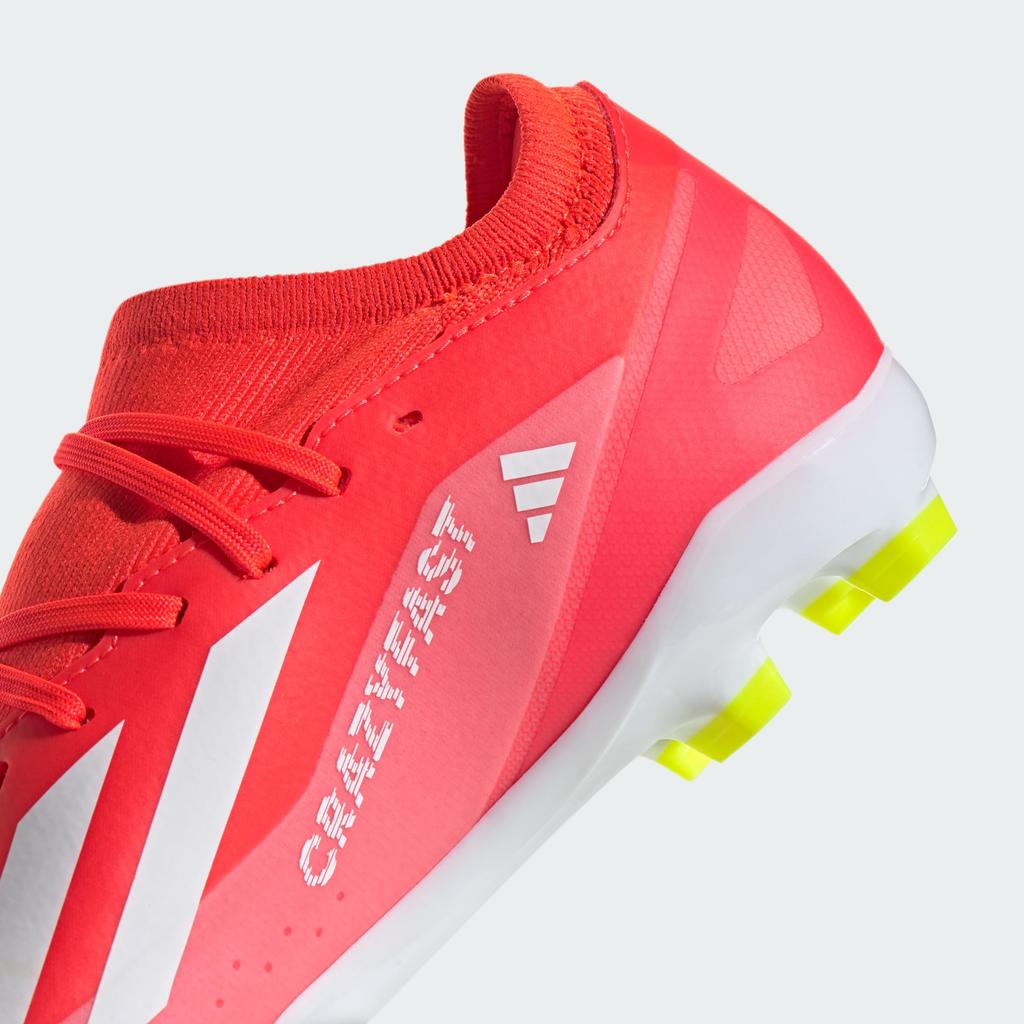 Adidas X Crazy Fast League MCP02 Soccer Solar Solar Yellow Size Cm HG/AG Cleats, Red/Footwear White/Team (IF0697), 25.0