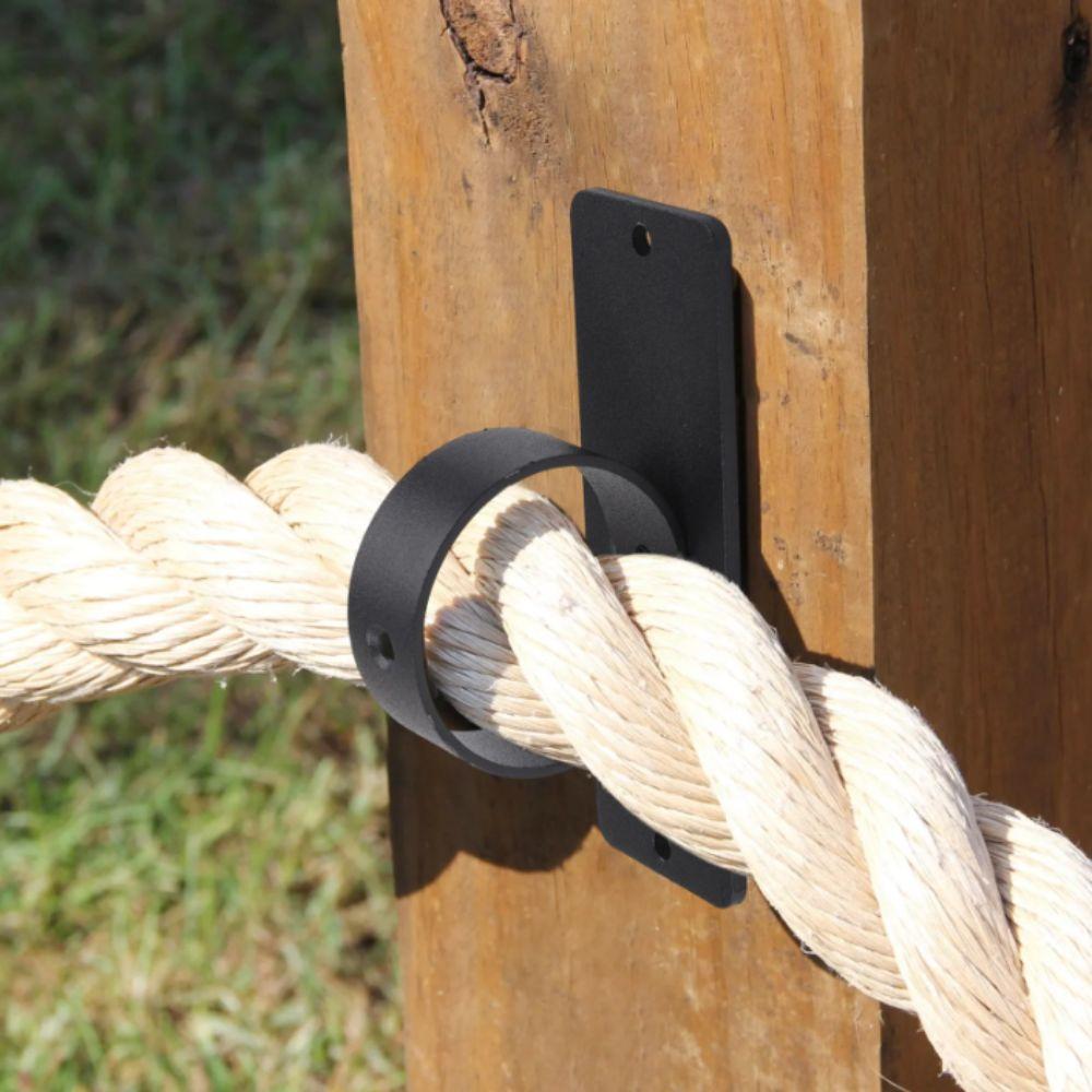 Rostfreie Beschichtung Seilklemmen Edelstahlmaterial Dekorative Seilgeländer Zaunmontage