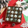 16pcs 6cm Christmas Hanging Balls Set Foam Xmas Tree Ornaments Christmas Balls Pendant  Party Favors