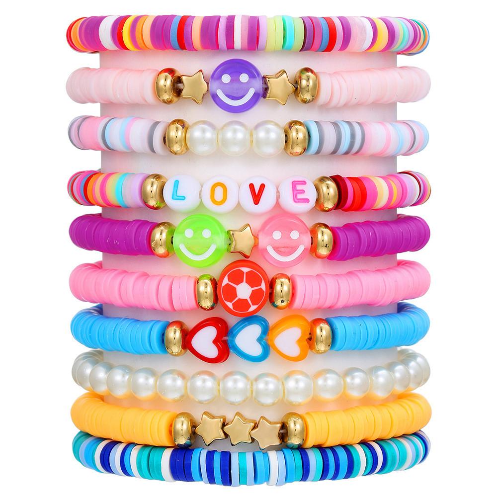 Summer Beach Hand Jewelry With Alphabet And Numeric Charms For Unisex Travel Gift