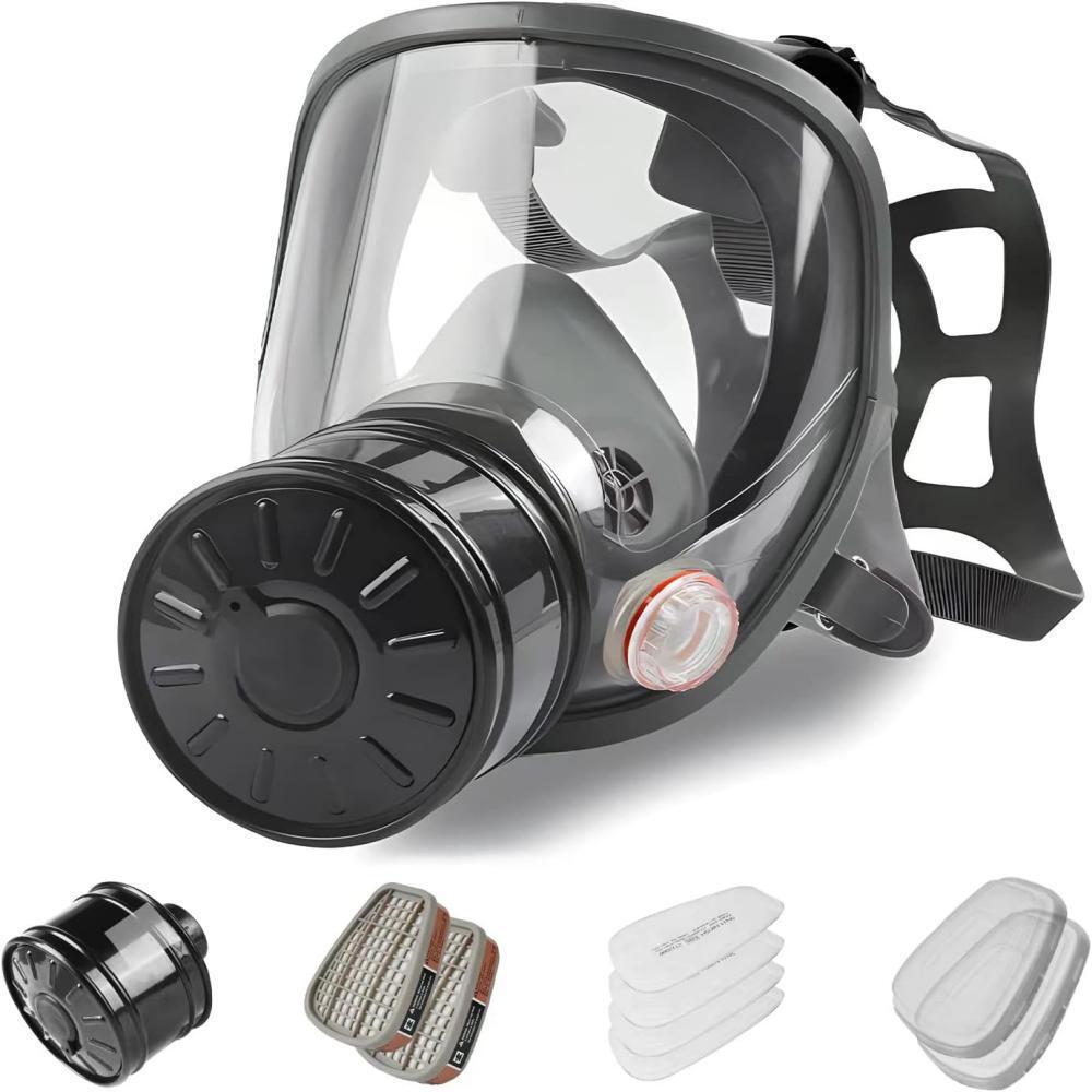 Full Face Respirator Mask for Paint, Chemical, & Pesticide Protection